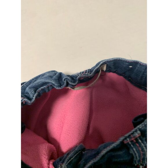 Wonder Kids Girls Infant baby Size 24 months Blue Jeans Fleece Lined Winter Wais - Picture 5 of 5